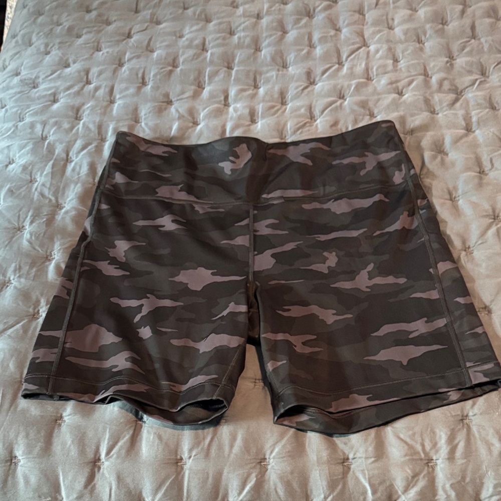 Athleta Camo Bike Shorts